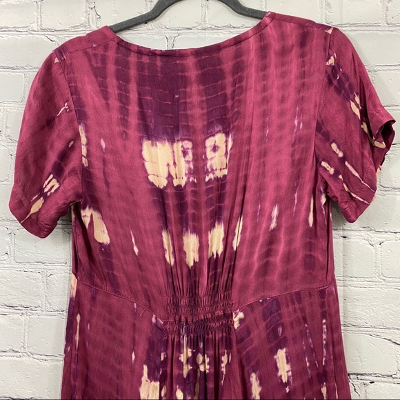 Red Threads Prairie Maxi Tie Died Dress Size S - Picture 8 of 8